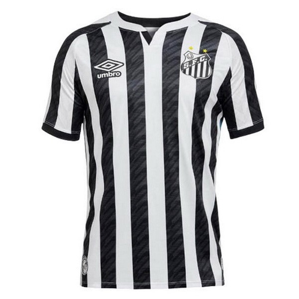 Thailande Maillot Football Santos Exterieur 2020-21 Noir Blanc